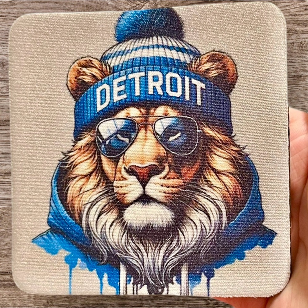 Detroit Lions Mascot Coasters
1 for $6 or 4 for $25